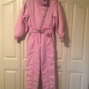 Pink Snowsuit with Belt